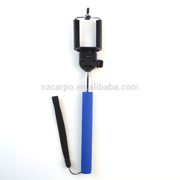 New Gift bluetooth shutter handheld monopod selfie stick for IOS and Android phone