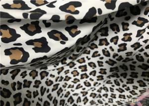  Custom Printed Double Knit Fabric Panther Print With Wet Screen Printing Manufactures
