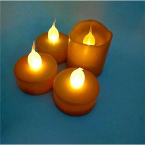 China Brand New Battery Color Flame Light Plastic Decorative Halloween Flameless Candle on sale
