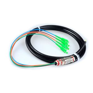 Buy cheap 4 Core SC Fiber Optic Pigtail Cables Rodent Resistant Waterproof With Black from wholesalers