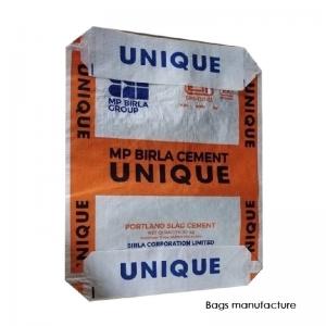 China Empty Printed PP Bags Woven For Motar Plaster Cement Packaging on sale