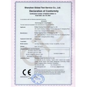 Beijing Tianying Vision Technology Co., Ltd. Certifications