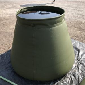 China High-Frequency 5000L Tarpaulin Water Tank Army Green Military Water Storage Tank on sale