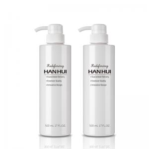  White 500ml Hair Care Containers Eco Plastic Bottle Packaging For Hair Conditioner Manufactures