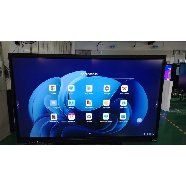 IBoard Factory Wholesale Interactive Touch Screen Monitor 2mm Accuracy 15W*2 Or 20W*2 Speakers And Wireless Screen Projection Interactive Whiteboard