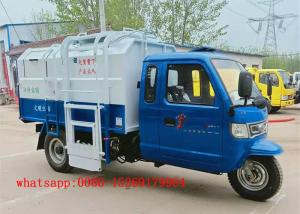  QUALITY Material chinese mini garbage truck 3-wheel 22hp 5cbm small trash trucks for sale Manufactures