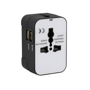  PC ABS Multiple Adapter Plug 110V Universal Travel Adapter With USB Manufactures