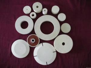  Needle Punched Buffing Wheel For Drill , 12mm Wool Felt Polishing Pads Manufactures