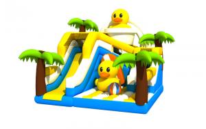 China Duck Themed PVC 6x5.5x5.4m Inflatable Combos Party Blow Up Bouncer on sale