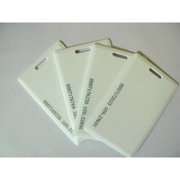 Tk4100 125kHz RFID Proximity Card Plain White Clamshell For ID Identification