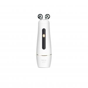 China Vibrating Face Massager Face Eye Skin Care Mini Electric EMS LED Light Face Massager on sale