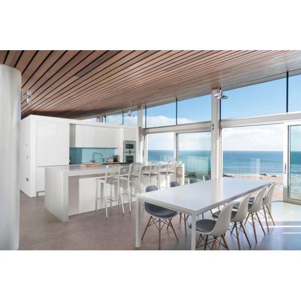 Quality Decorative Wooden Grain Aluminium Strip Ceiling , Coloured Suspended Ceiling Tiles for sale