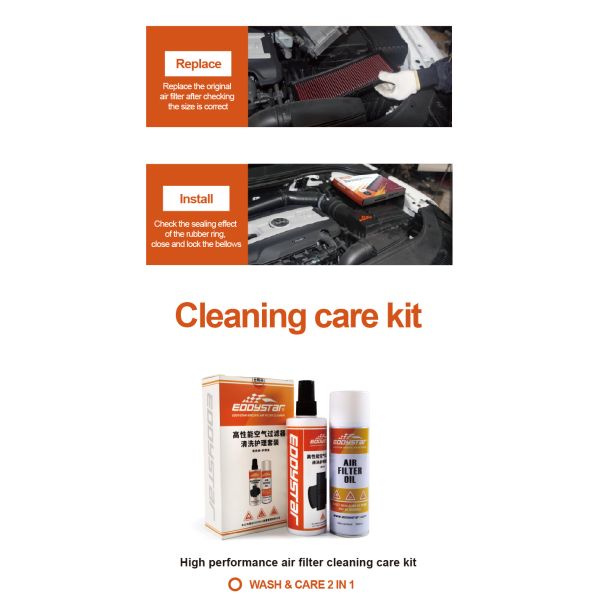 EDDYSTAR High Flow Air Filter for Porsche Bobst 2.7 3.2 with Up to 60,000 Miles Filter Life and ES0411 OE Number