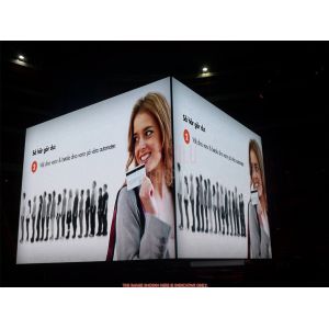 P10mm 90° Curved Outdoor Front Maintenance LED Display Flexible Building Facade