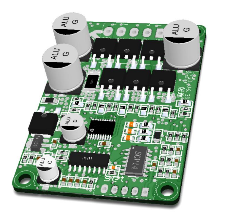 JUYI 12V 24V 36V 48V BLDC Motor Driver with JY01 IC and Wide Voltage Compatibility for 10A Current