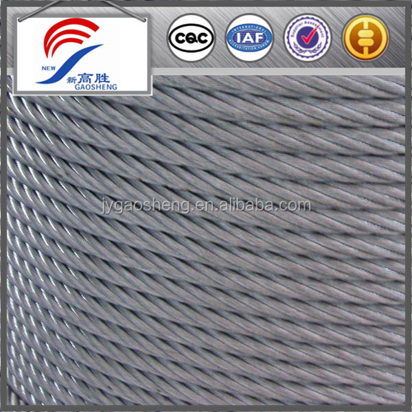 Galvanized 6mm Wire Gauge Steel Wire Ropes For Drilling Rig AISI