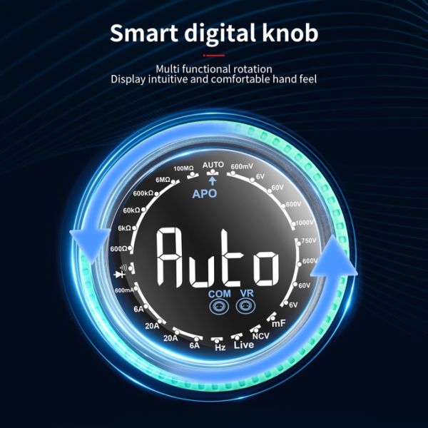 Kaemeasu 10D Smart Rotary Knob Multimeter Voltage Meters Detector Multimetro Smart Multimeter Digital Multimeters