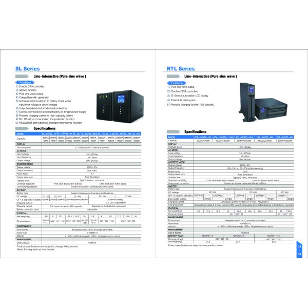 Line Interactive 600VA 5KVA Uninterruptible Ups Sine Wave Inverter