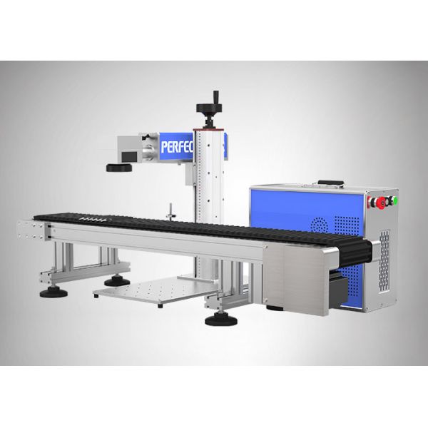220V Automatic fiber Laser Marking Machine with Customized Conveyor Belt PEDB
