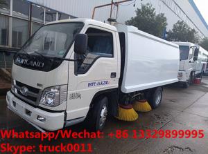 China Good quality antique Forland 4*2 LHD/RHD road guardrail cleaning truck for sale, Street sweeping vehicle for sale on sale