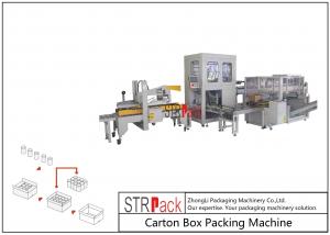 China Automatic Industrial Carton Box Packing Machine Large Capacity For Bottle / Can on sale