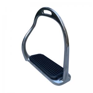  Polished Stainless Steel Anti-Slip Pad Safety Stirrup Ideal for Horse Enthusiasts Manufactures