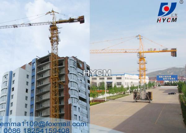 10tons TC6515 Building Construction Tower Kren Fixing Angle Foundation Crane