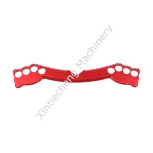 China CNC 6063 Aluminum Parts Processing Custom Sports Equipment Parts Red Oxidation on sale