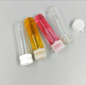  Transparent small lock glass bottle with plastic tear cap can be printed logo custom wholesale Manufactures