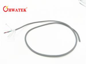 China Stranded Bare Copper Servo Cable , Screened Encoder Cable With PVC Gray Outer Sheath on sale