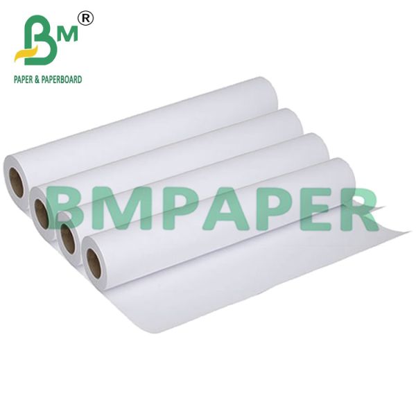 24" 36" x 500ft 80g Plotter Paper Rolls 2" Core For Inkjet Printers