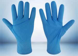 China Powder Free Nitrile Examination Gloves 5 MIL Thickness Good Puncture Resistance on sale