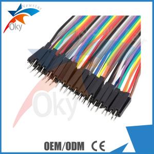 China 20cm Solderless Arduino Breadboard Jumper Wires Male To Female , 40pcs 1P-1P Pin on sale