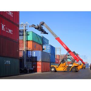 China Sea Port Reach Stacker Forklift Hydraulic Lift With 15100mm Lift Height on sale