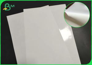 China Water Proof Good Stiffness Semi Gloss Paper Rolls For Making Degradable Sticker Labels on sale