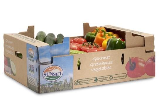 Quality Recycled Vegetables Packing Boxes Flute Corrugated Paper Matt Lamination for sale