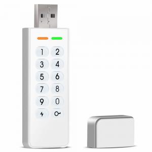 Datage High Level AES 256bit Password Encryption Flash USB Key Drive Encripted USB 2.0 Disk White