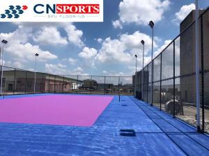  5mm Thick Silicon PU Basketball Sports Court Athletic Flooring Manufactures