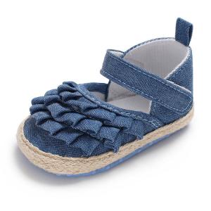 China Free sample Cotton fashion 0-18 months crib prewalker baby sandals on sale