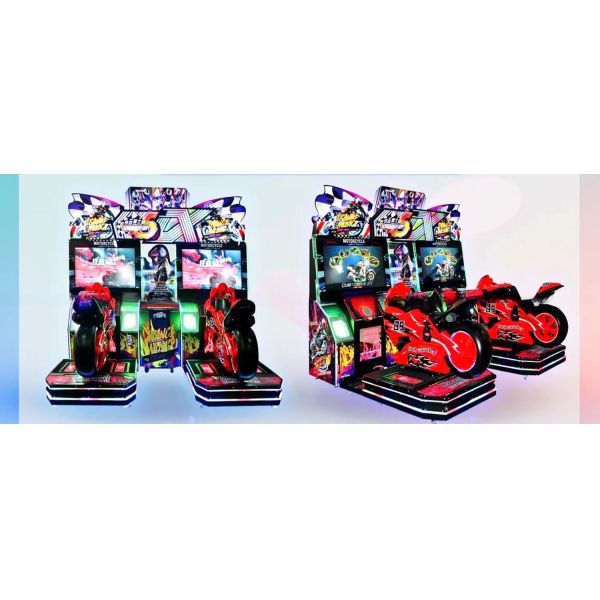 42LCD Double Players Speed Motorcycle Arcade Game Machine Original Design