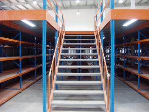 Double Storey Warehouse Pallet Rack Mezzanine , Cargo Stock Heavy Duty Shelving