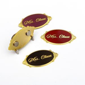  Cross Design Welding Gold Metal Lapel Pins Magnetic Souvenir Badge Fridge With Logo Manufactures