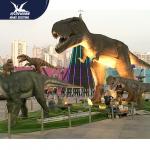 Outdside Theme Park Realistic Dinosaur Models / Life Like Garden Animals