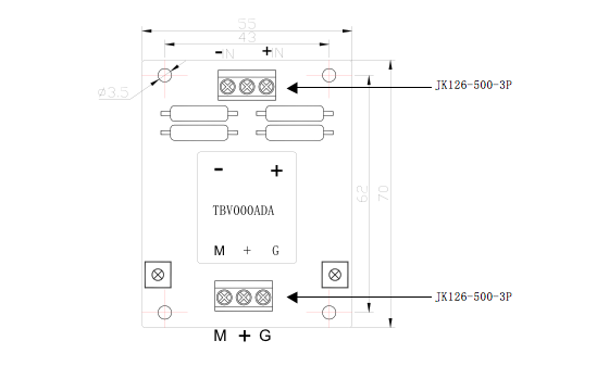UPS Hall Effect Voltage Sensor Ac Voltage Transducer TBV-ADA12/24 Series
