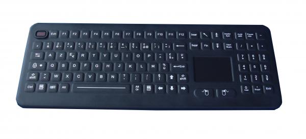 Quality IP68 Waterproof antibacterial backlight Medical Keyboard with ruggedized & sealed touchpad for sale